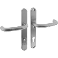 Intersteel Hintertür-Hardware Aurano Kernzugsicherung schmal PC 92mm Edelstahl