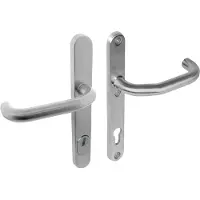 Intersteel Schutzbeschlag, Kernziehschutz PZ 92 mm Schmal Drücker/Drücker