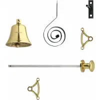 Intersteel Klassische Türklingel/Zugklingel Chimea Messing lackiert