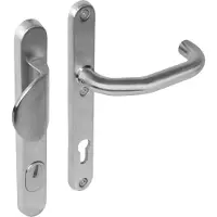 Intersteel Haustürbeschläge Vurano Kernzugschutz 92mm ovaler Edelstahl