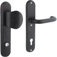 Intersteel Haustürbeschläge Vurano PC 92mm Kernzugsicherung schwarz