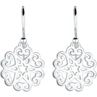 Elli Ohrringe Ornament Herz Sterne Floral 925 Sterling Silber Elli Silber