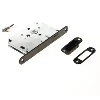 Intersteel Schloss für den Falldurchgangsverschluss Domus Magnet schwarz abgerundet