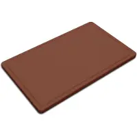 Metro Professional Schneidebrett GN 1/1, Polyethylen, 53 x 32.5 cm, mit Saftrille, braun