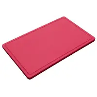 Metro Professional Schneidebrett GN 1/1, Polyethylen, 53 x 32.5 cm, mit Saftrille, rot