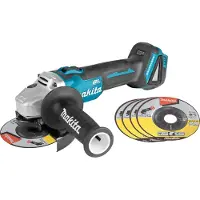 Makita DGA504ZJ, 8500 RPM, 12,5 cm, Akku, 6 Ah, 2,3 kg, Bürstenloser Motor