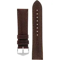 Hirsch 17920210-2-20 Leder-Uhrenarmband Forest L 20 mm Braun