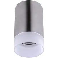 Globo Deckenleuchte, Aluminium, Glas satiniert, H 11 cm