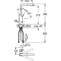 GROHE Essence New Einhand Spültischbatterie mit herausziehbarer Dual Handbrause
