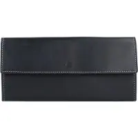Esquire Leder Geldbörse Dallas Wallet With Flap Black schwarz