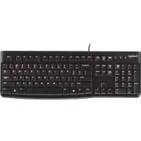 Logitech K120 for Business, Volle Größe (100%), Kabelgebunden, USB, QWERTY, Schwarz
