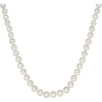 Valero Pearls Kette aus Sterling Silber mit Süßwasser-Zuchtperle in weiß | Gr.: 52 cm