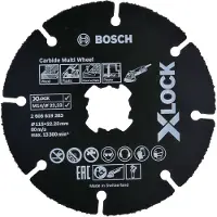 Bosch Trennscheibe X-LOCK Carbide Multiwheel ø115mm für Holz, Kunststoff