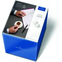 Villeroy & Boch Tasse "Espressotassen mit Untertassen For Me 70 ml 2er Set weiß", weiß, 2 tlg., Porzellan, Trinkgefäße, Tasse