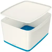 Leitz 5216-10-36, Aufbewahrungsbox, Blau, Weiß, Rechteckig, Acrylnitril-Butadien-Styrol (ABS), Monochromatisch, Drinnen