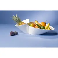 Villeroy & Boch Dipschale "Eye-catcher Doppelbol NewWave 49 x 27 cm weiß" 1 tlg.