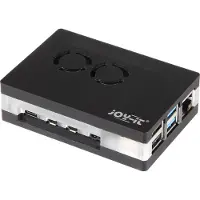 Raspberry Pi RB-CASEP4+03B für Raspberry Pi 4 B (schwarz/transparent)