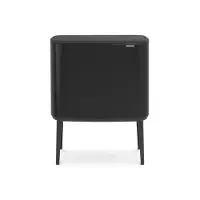 Brabantia 316203, 34 l, Rechteckig, Stahl, Schwarz, Kunststoff, 540 mm