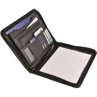 Desq Schreibmappe 3680 Business Classy, schwarz A4, Kunstleder, mit Tabletfach 13'' & Reißverschluss