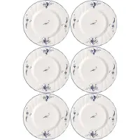 Villeroy & Boch Brotteller "Brotteller Vieux Luxembourg ø 15,5 cm 6er Set weiß-blau"