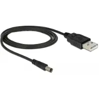 DeLOCK Cable USB Power, 1 m, USB A, Männlich/Männlich, Schwarz