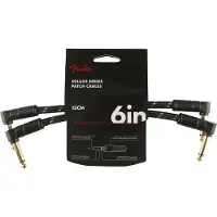 Fender Deluxe 6"-Patchkabel 2er-Pack Black Tweed