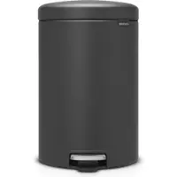 Brabantia 114182, 20 l, Rund, Kunststoff, Grau, Terrasse, Kunststoff