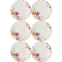 Villeroy & Boch Frühstücksteller "Frühstücksteller Mariefleur Basic ø 21 cm 6er Set bunt" Spülmaschinengeeignet, Mikrowellenfest