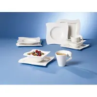 Villeroy & Boch 10-2525-8544, 2 Person(en), Porzellan, Weiß, , NewWave, Rechteck