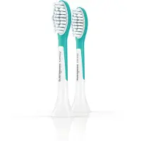 Philips Sonicare For Kids HX6042/33 Standard-Bürstenköpfe für Schallzahnbürste, 2 Stück(e), Blau, Weiß, Medium, Gummi