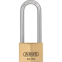 ABUS Zylindervorhangschloss 85/50HB80 gl Schlosskörperbreite 50 mm Messing gleichschliessend 2726