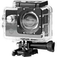 Nedis Action Cam - 1 Bildschirm - 1080p@30fps - 12 MPixel - Wasserdicht bis: 30.0 m - 90 min - Wi-Fi - App erhältlich für: Android / IOS - Inkl. halterung - Schwarz