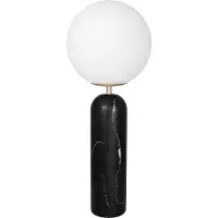 Globen Lighting Tischlampe Torrano, schwarz, für Wohn- / Esszimmer, Stein, Design, Tischlampe