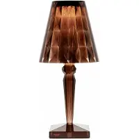 Kartell Big Battery Tischleuchte Cola - , Big Battery, Braun / Rost, für Wohnzimmer, Kunststoff, Design
