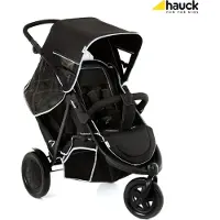 Hauck Geschwisterwagen "Freerider black" 15 kg mit schwenk- und feststellbarem Vorderrad