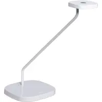 Glamox Schreibtischlampe Trace, weiß, LED, dimmbar, 470 Lumen, warmweiß