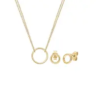 Elli Jewelry Set Geo Kreis Basic Minimal 925 Sterling Silber Cercle