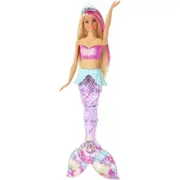 Kolmio Media Dreamtopia Glitzerlicht Meerjungfrau Puppe (blond), Anziehpuppe