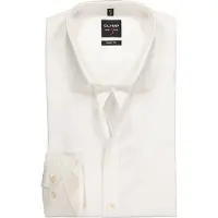 Olymp Level Five Hemd Body Fit Extra Lange Ärmel Off-White