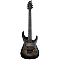 ESP Guitars ESP LTD H-1001FR schwarz Natur Ausbruch