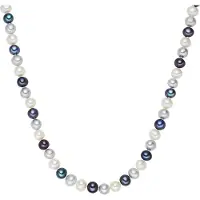 Valero Pearls Damen Sterling Silber Süßwasser-Zuchtperle silber - 2244