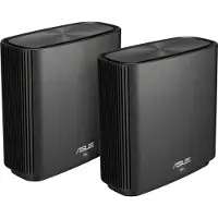 Asus ZenWiFi AC (CT8), Wi-Fi 5 (802.11ac), Tri-Band (2,4 GHz / 5 GHz / 5 GHz), Eingebauter Ethernet-Anschluss, 4G, Schwarz, Tabletop-Router