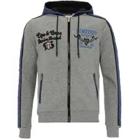 Cipo & Baxx Sweatjacke "Sweatjacken" 1 mit Materialmix und Label-Details, CL-312