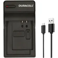 Duracell DRP5960, USB, Indoor Batterieladegerät, Panasonic DMW-BLF19, Schwarz, 5 V, 5 V