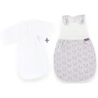 Träumeland Babyschlafsack TRÄUMELAND "Set Schmusekatze", Baby, Gr. 68/74,mit Reißverschluss, bunt, Obermaterial: 100% Baumwolle, Schlafsäcke Babyschlafsack