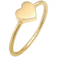 Elli Ring Herz Love Liebe Valentinstag 925 Sterling Silber Elli Gold
