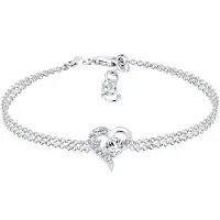Elli Armband Herz Liebe Kristalle 925 Silber Elli Silber