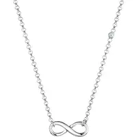Elli DIAMONDS Halskette Unendlichkeit Diamant (0.015 Ct.) 925 Silber Elli DIAMONDS Silber