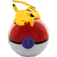 Teknofun Pikachu Pokeball Wecker FM LED Lampe