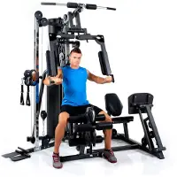 FINNLO Kraftstation "Autark 2500" 16 Gewichtsblöcke Beinpresse, Butterflystange, Ruderfunktion und mehr, max. Benutzergewicht 120 kg, max. Trainingsgewicht 100 kg